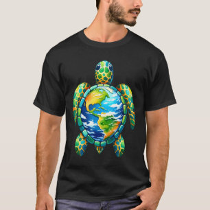 Camiseta La tortuga marina de los Camisas de la Tierra salv