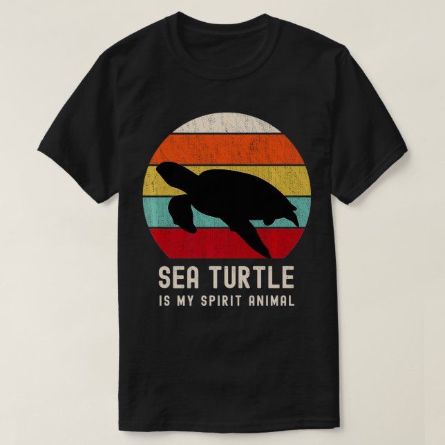 Camiseta La tortuga marina es mi espíritu la tortuga marina (Diseño del anverso)