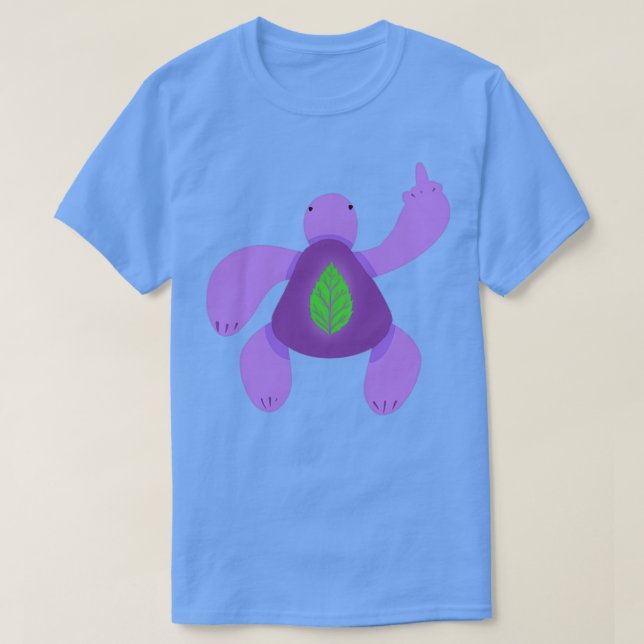 Camiseta La tortuga morada (Diseño del anverso)