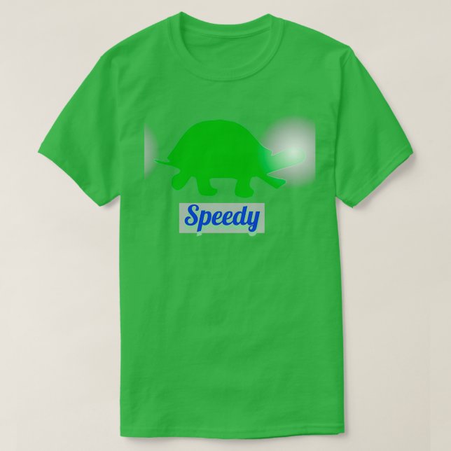 Camiseta La tortuga se acelera (Diseño del anverso)