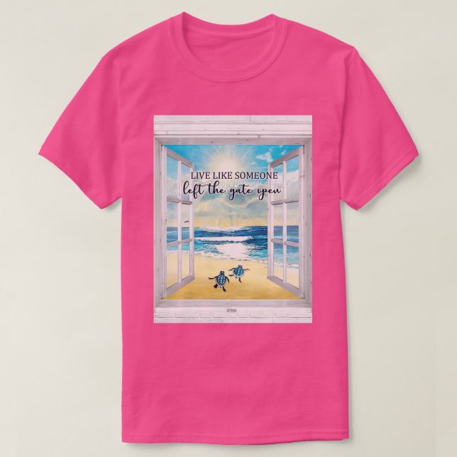 CAMISETA LA TORTUGA VIVE COMO (Diseño del anverso)