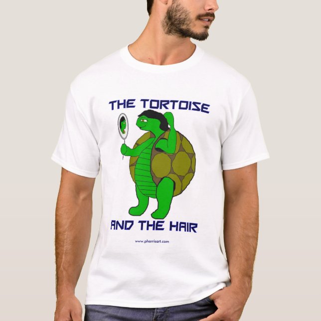 Camiseta La tortuga y el tamaño extra grande del pelo (Anverso)