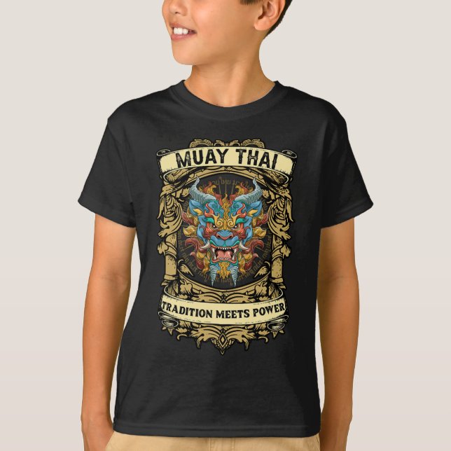 Camiseta La tradición se une al poder - Kickboxing y Muay T (Anverso)