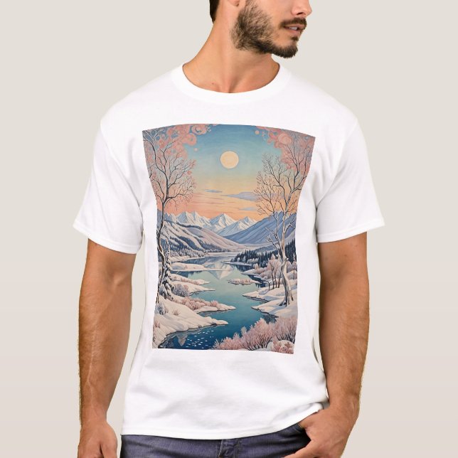 Camiseta La tranquilidad del invierno (Anverso)