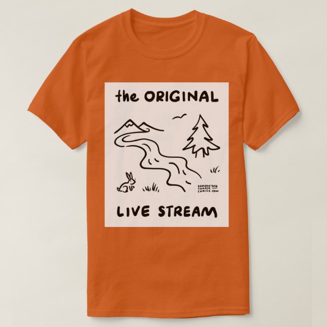 Camiseta La transmisión en vivo original (Diseño del anverso)