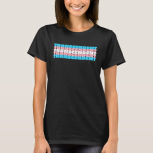 Camiseta La trascendente bandera del orgullo LGBTQ+ transgé