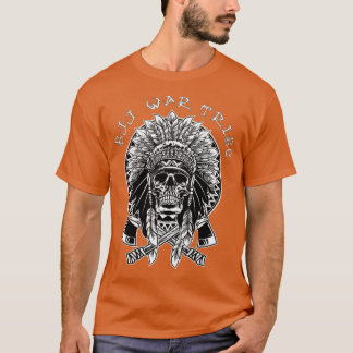 Camiseta La tribu de guerra de la Cráneo Indio Estadouniden