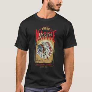 Camiseta La tribu de guerreros indios nativos estadounidens