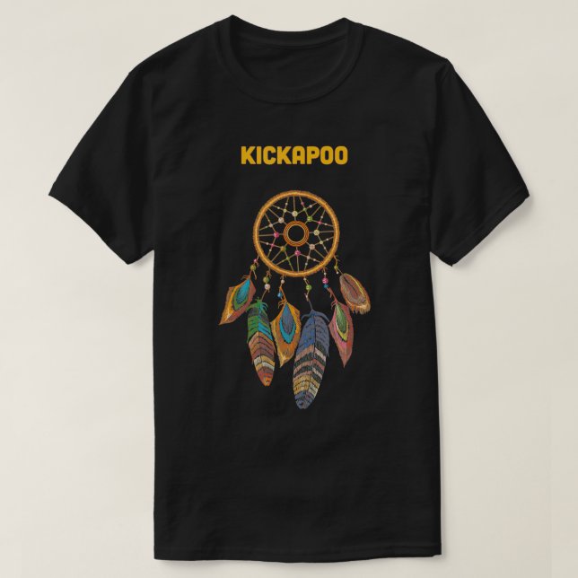 Camiseta La tribu Kickapoo es el origen indio nativo americ (Diseño del anverso)
