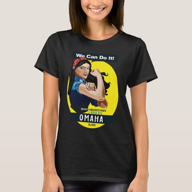 Camiseta La tribu Omaha de nativa india norteamericana nunc (Anverso)
