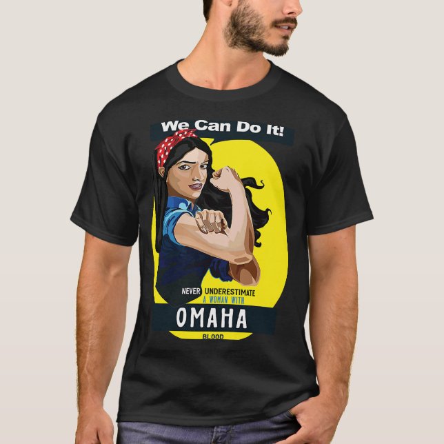 Camiseta La tribu Omaha de nativa india norteamericana nunc (Anverso)