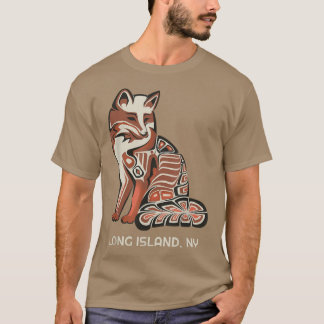 Camiseta La tribu roja de Long Island para arte nativo amer