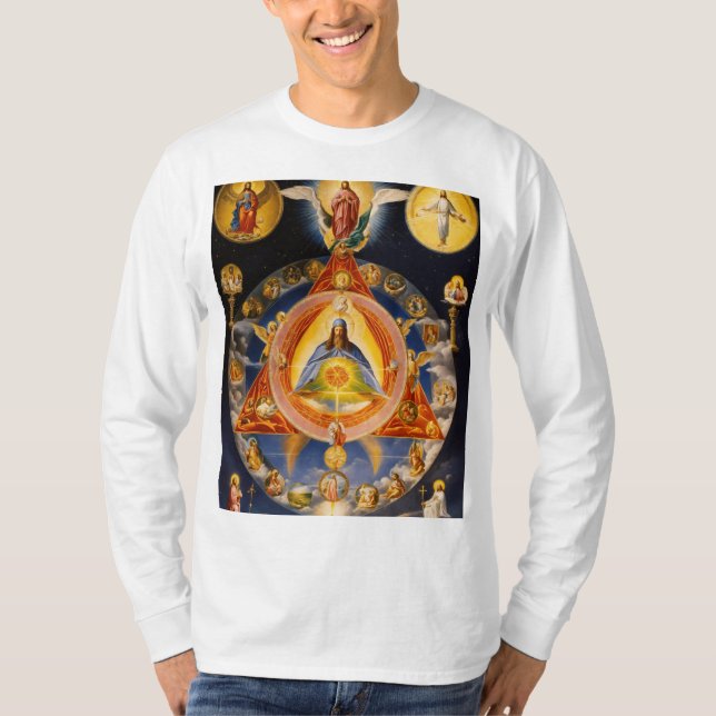 Camiseta La Trinidad neo-gnóstica: la mente, la ciencia y l (Anverso)