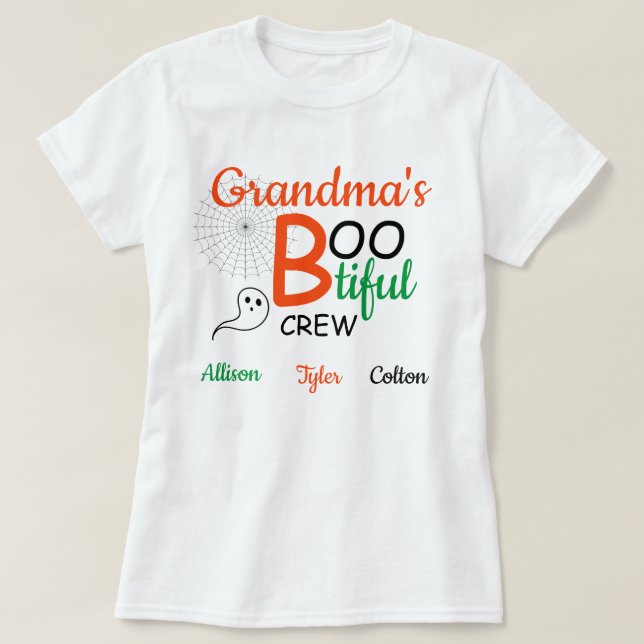 Camiseta La tripulación abusiva de la abuela (Diseño del anverso)