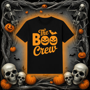 Camiseta "La tripulación Boo" Fantasmas, araña y murciélago