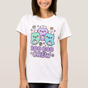 Camiseta La tripulación de Boo Boo es una enfermera fantasm