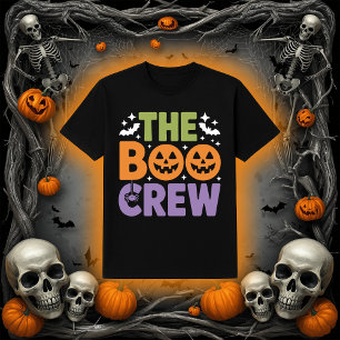 Camiseta La tripulación de Boo Halloween Jack-O'-Lantern & 