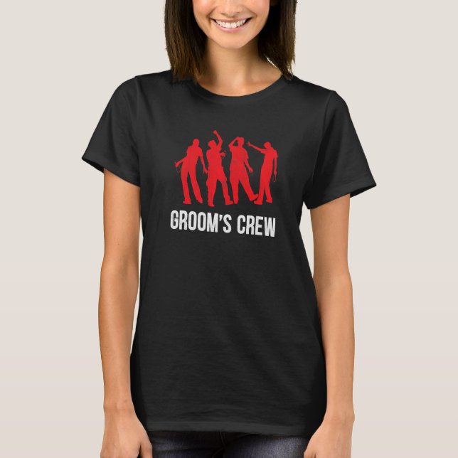 Camiseta La tripulación de Groom se bebe la brigada de solt (Anverso)