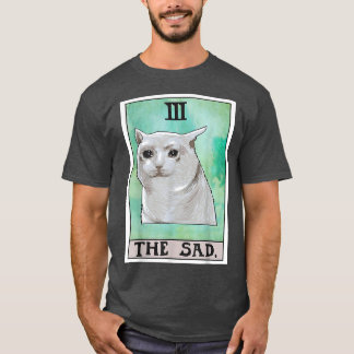 Camiseta La triste tarjeta tarot del gato