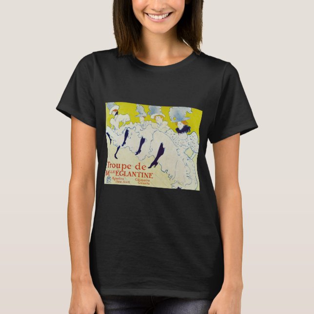 Camiseta La Troupe de Mlle Eglantine por Toulouse Lautrec (Anverso)