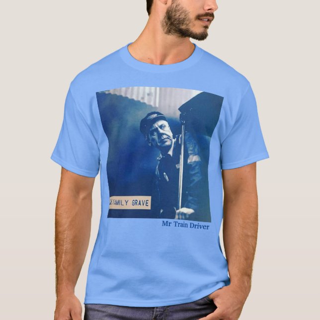 Camiseta La Tumba Familiar Sr. Tren Taxista Cubierta Camise (Anverso)