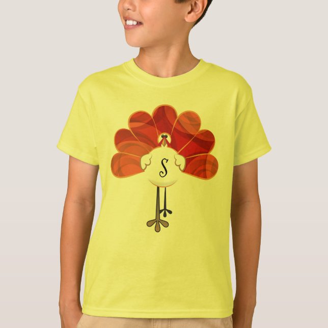 Camiseta La Turquía del Día de Acción de Gracias de la Fami (Anverso)