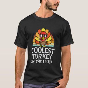 Camiseta La Turquía Más Coolda En El Rebaño Infantil Thanks