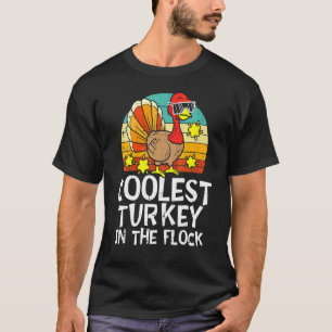 Camiseta La Turquía Más Coolda En El Rebaño Infantil Thanks