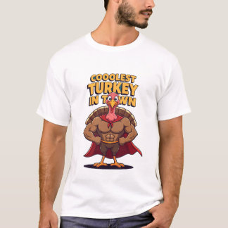 Camiseta La Turquía más fría en la ciudad de Acción de Grac