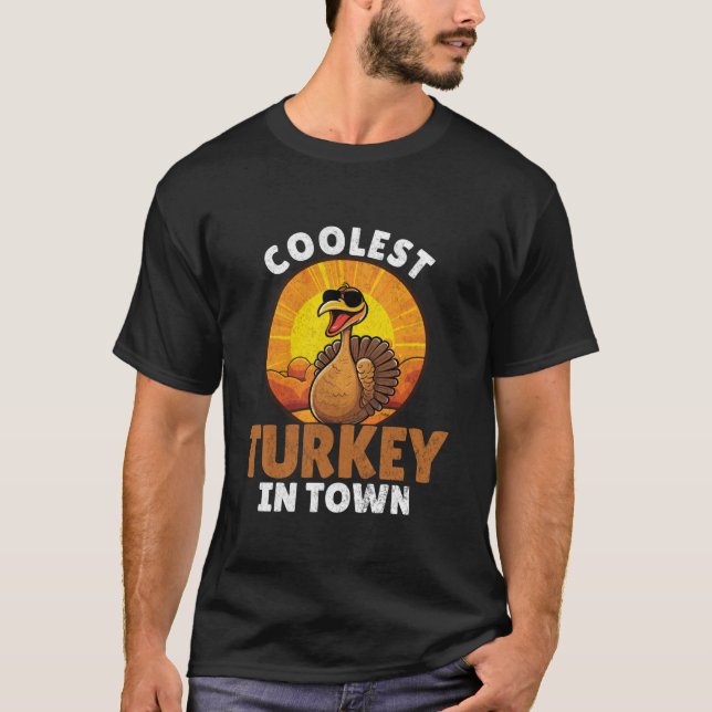Camiseta La Turquía más fría en la ciudad, graciosa camiset (Anverso)