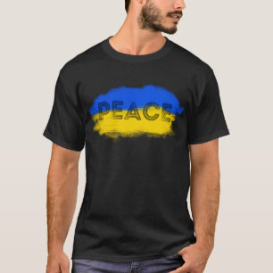 Camiseta La Ucrania azul y amarilla inspiró la paz sin guer