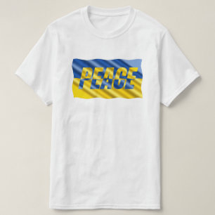 Camiseta La Ucrania azul y amarilla inspiró la paz sin guer