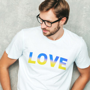 Camiseta La Ucrania azul y amarilla inspiró la paz sin guer