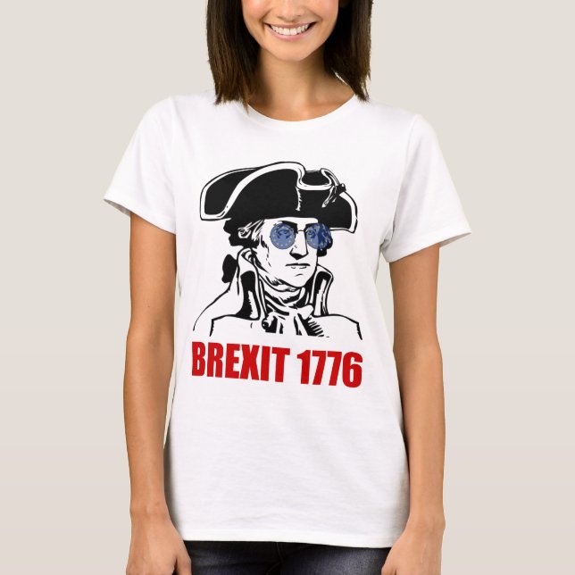 Camiseta La UE 1776 de George Washington Brexit señala las (Anverso)