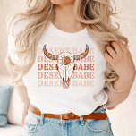 Camiseta La última bebé de rodeo del desierto<br><div class="desc">Un divertido diseño de vaquera con colores marrón y beige</div>