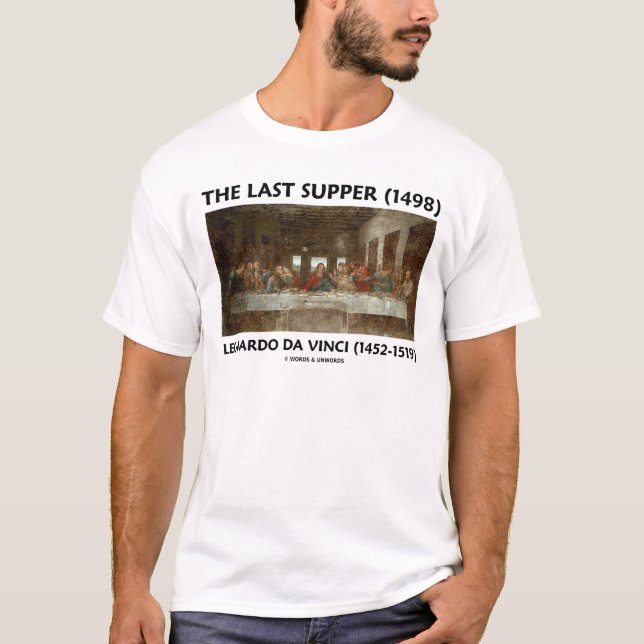 Camiseta La última cena (1498) de Leonardo da Vinci (Anverso)