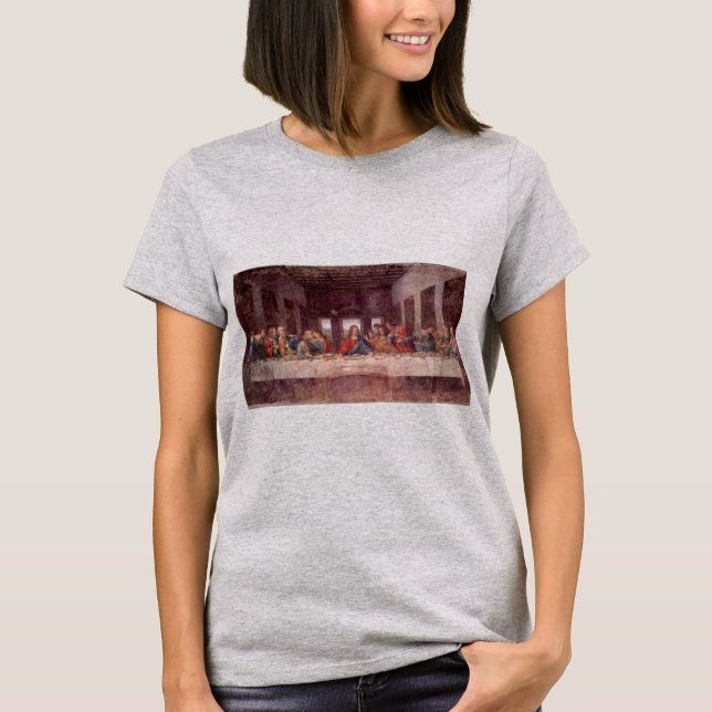 Camiseta La última cena de Leonardo da Vinci (Anverso)