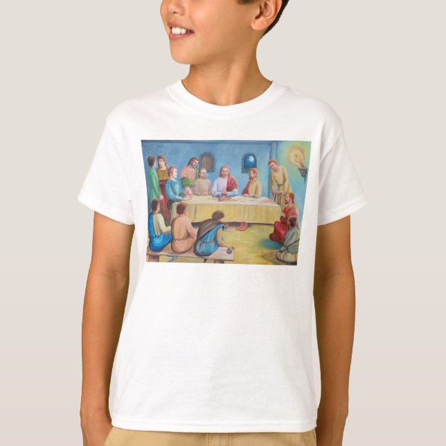 Camiseta La Última Cena: Jesús y los Discípulos (Anverso)