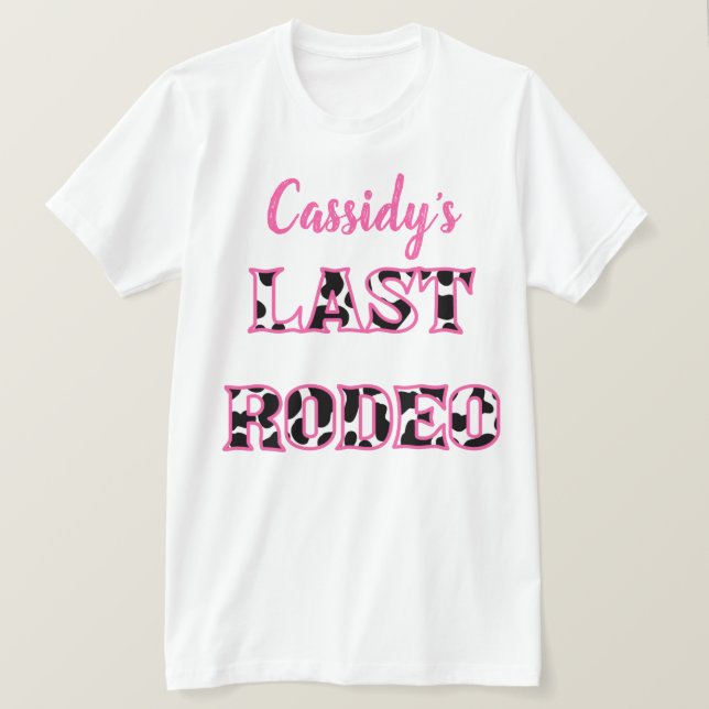 Camiseta La última fiesta de Bachelorette de Rodeo Disco (Anverso del diseño)