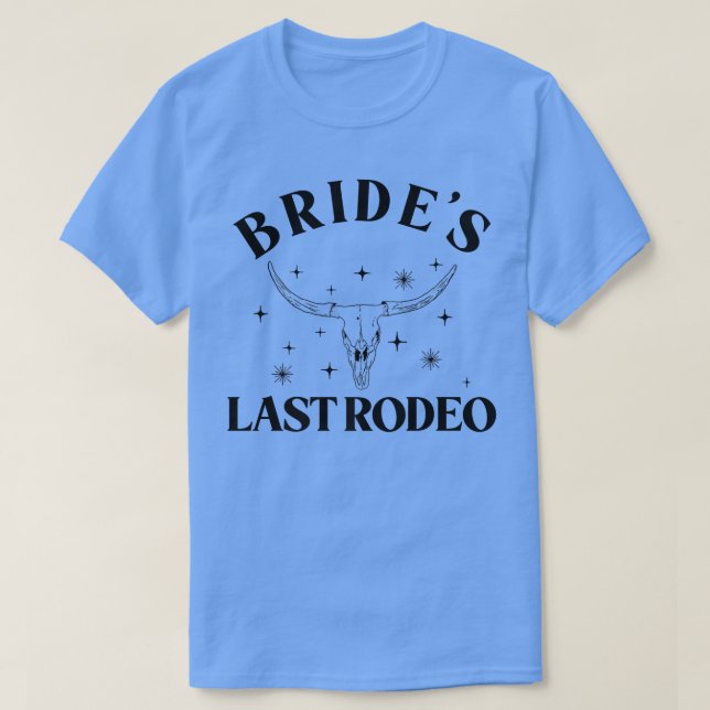 Camiseta La última rodeo de la novia, partido de soltera de (Diseño del anverso)