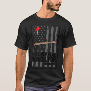 Camiseta La Única Bandera Que Arrojé Para Pescar Hielo Pesc