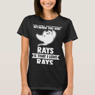 Camiseta la única diferencia entre ti y los rayos es que am