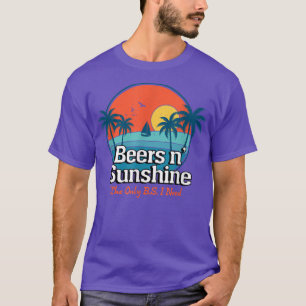 Camiseta La única estupidez que necesito es cerveza y sol 7