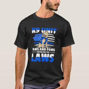 Camiseta La Unidad K9 hace cumplir la ley para un manejador