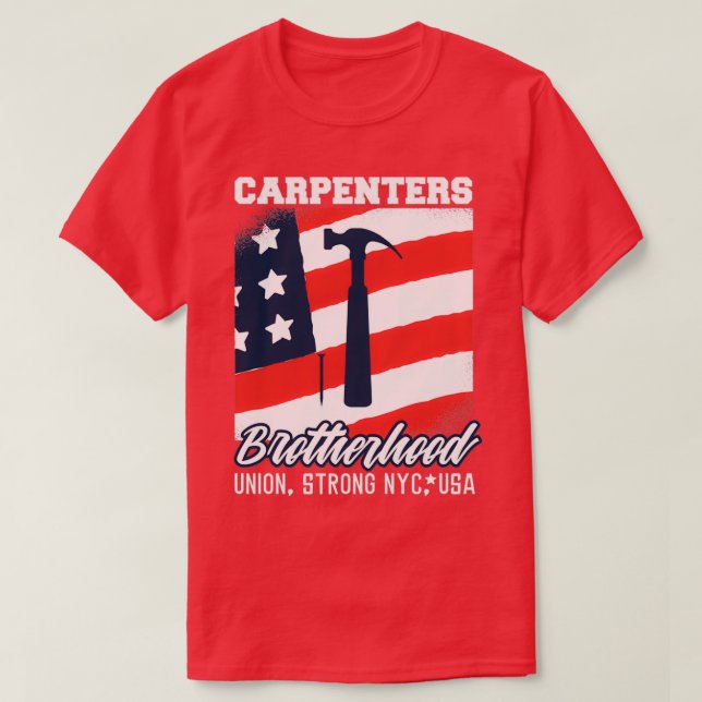 Camiseta La Unión de Carpinteros de Estados Unidos (Diseño del anverso)