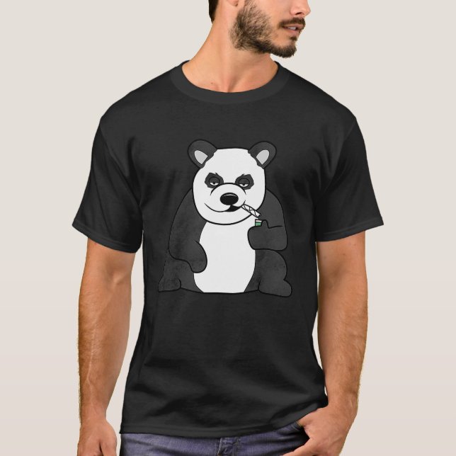 Camiseta La unión para fumar en Panda se está elevando (Anverso)