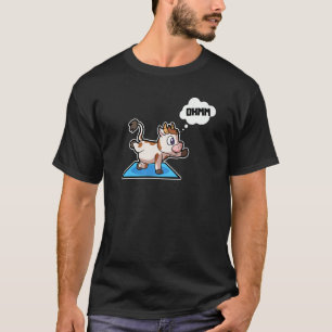 Camiseta La vaca Calf Yoga Posa Gimnasia Deportiva Ohm Hear