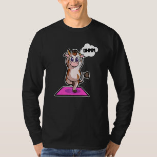 Camiseta La vaca Calf Yoga Posa Gimnasia Deportiva Ohm Hear