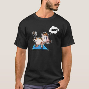 Camiseta La vaca Calf Yoga Posa Gimnasia Deportiva Ohm Hear