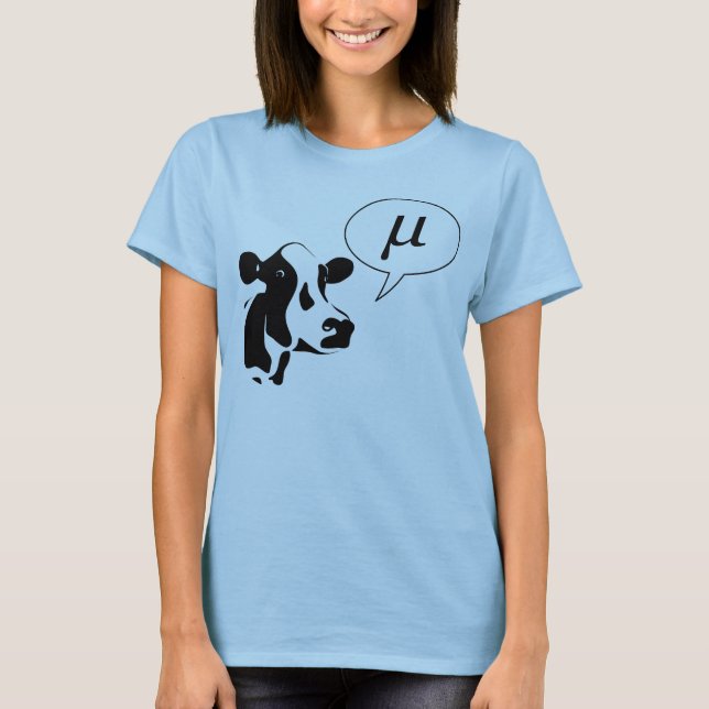 Camiseta La vaca científica va MU (Anverso)